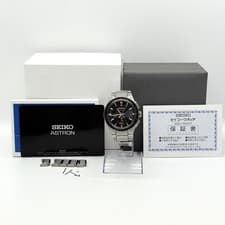 SEIKO Watch ASTRON SBXY053 8B63-0BD0 Solar Ti Working w/Box, Warranty, 5 Links