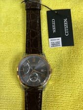 Citizen NB3004-04K Automatic Watch Brown Leather Unisex Used