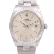 ROLEX Oyster Perpetual Date Automatic Watch 1500 Stainless Steel Silver