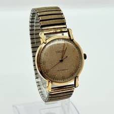 Ulysse Nardin Watch Gold Beige Automatic Chronometer Men's Rare Auth