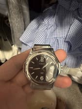 Hublot MDM Geneve Stainless Steel Black Dial Date Rubber Strap