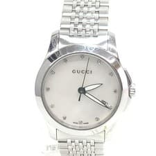 [Popularity]GUCCI G-Timeless 126.5 12P Diamond Mother-of-Pearl Quartz From JAPAN