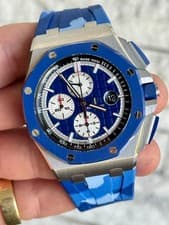 Audemars Piguet Royal Oak Offshore Chronograph Blue Dial on Rubber Strap