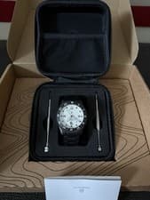 Elliot Brown Watch - Holton Auto GMT - Black White Out