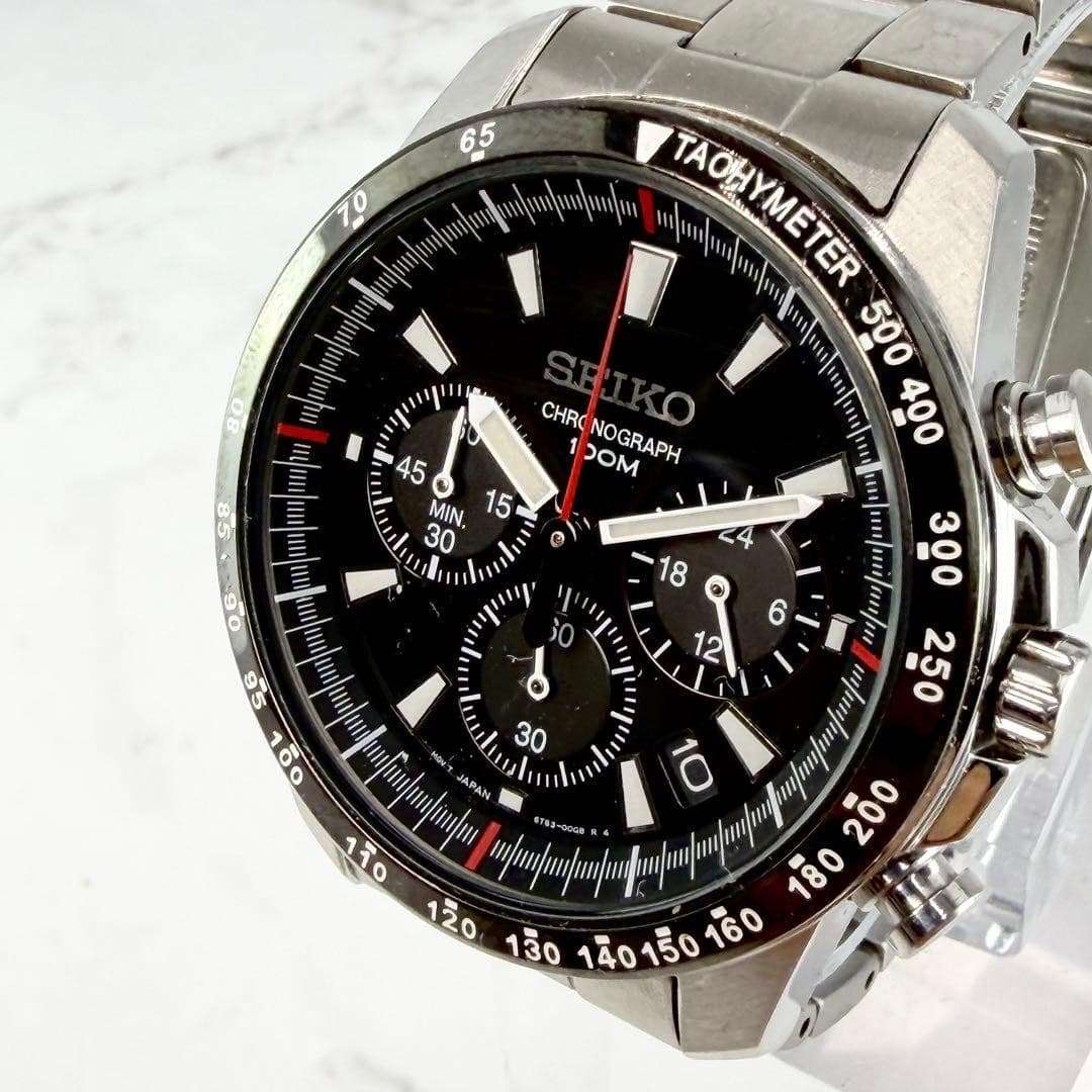 battery replaced seiko chronograph guilloche date smoseco foreign model