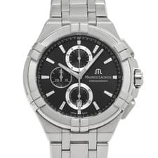 Maurice Lacroix Icon Chronograph AI1018-SS002-330-1 Black Dial Stainless #W2939