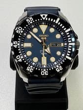 SEIKO 5 Sports Diver Blue Dial Auto 24J 100m Bezel Watch Japan Vintage