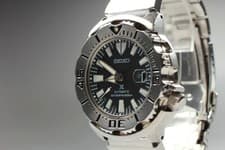 【NEAR MINT】 Seiko 6R15-02X0 Prospex Black Monster  Automatic Divers 200m Watch
