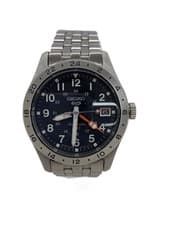 SEIKO 4R34-00C0 5 Sports GMT Automatic Black Dial Watch Excellent JAPAN