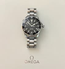 Omega Seamaster 300M Quartz Black Mens Dive Watch 41mm Model 2264.50 Box&Papers
