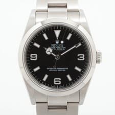 Rolex Explorer I 114270 SS SS AT black dial