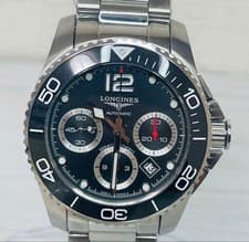 LONGINES HydroConquest L3.783.4.76.6 Chronograph Watch New Condition