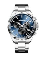 ADRIATICA Men Quartz Casual Watch Classic Dress Blue Dial Waterproof Swiss 40mm