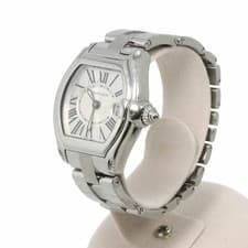 Cartier Roadster SM W62016V3 Women's Watch, Date, Silver, Quartz Watch