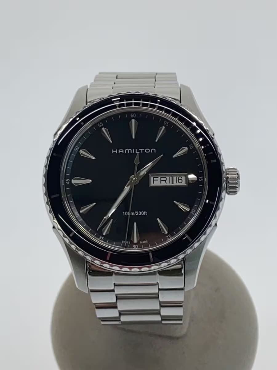 HAMILTON Quartz Watch Analog Stainless BLK H375110