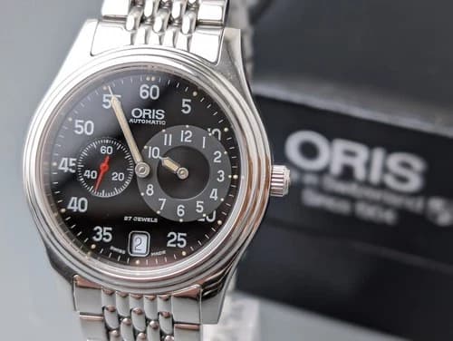 ORIS Classic Regulater Ref.7473 Date black Dial Automatic Men's Watch 36mm