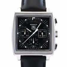 Tag Heuer Monaco Chronograph CW2111-0 Black Stainless