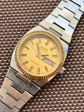 Mulco Automatic 2879 Datovisor 278-108 Men's Watch Gold Dial 25 Jewels Vintage