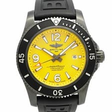 Breitling Superocean M17368 Yellow Dial Men's Watch GZl1gfzc