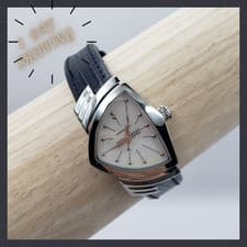 【1 Day Ship】HAMILTON Ventura H242112 White Dial Quartz Women's Watch
