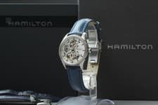 [N MINT w/Box] HAMILTON H424050 Jazzmaster Viewmatic Skeleton Lady Diamond watch