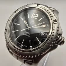 TAG HEUER LINK MENS WATCH WT1110-0 STEEL SWISS QUARTZ WITH DATE & BOX/PAPERS.
