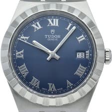 TUDOR Royal Watch 38mm Blue M28500-0005 Stainless Steel mensWatch blue USED