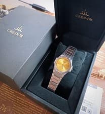 SEIKO Credor 9461-5010 KZT014 Vintage Genta Design Quartz Box Rare Japan