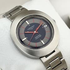 Longines Admiral Automatic HF 8581-1 Blue Gray Dial Cal 431 Vintage Mens Watch