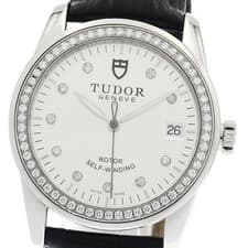 Tudor TUDOR 55020 Glamour Diamond Bezel Date Automatic Men s Good Condition with