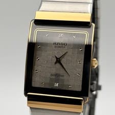 RADO DIA STAR 2P Diamond Guilloché Dial Vintage Used Watch Parts