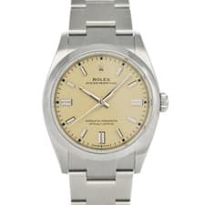 ROLEX Oyster Perpetual 36 126000 Beige Men's Used Watch #32331