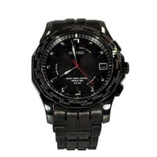 Seiko Dolce 7B52-0AC0 Solar Radio Titanium Black Dial Men's Watch Working