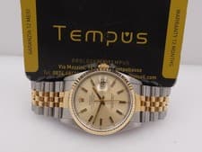 ROLEX DATEJUST 16233 JUBILEE 18KT GOLD&STEEL BOX&PAPERS '1991 AUTOMATIC WATCH