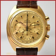 RARE VINTAGE OMEGA SEAMASTER 145.016 CHRONOGRAPH, 18K GOLD CAL 861 MEN WATCH
