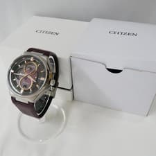 Citizen BU0060-17W Eco Drive Triple Calendar Solar Quartz Men Watch Pro