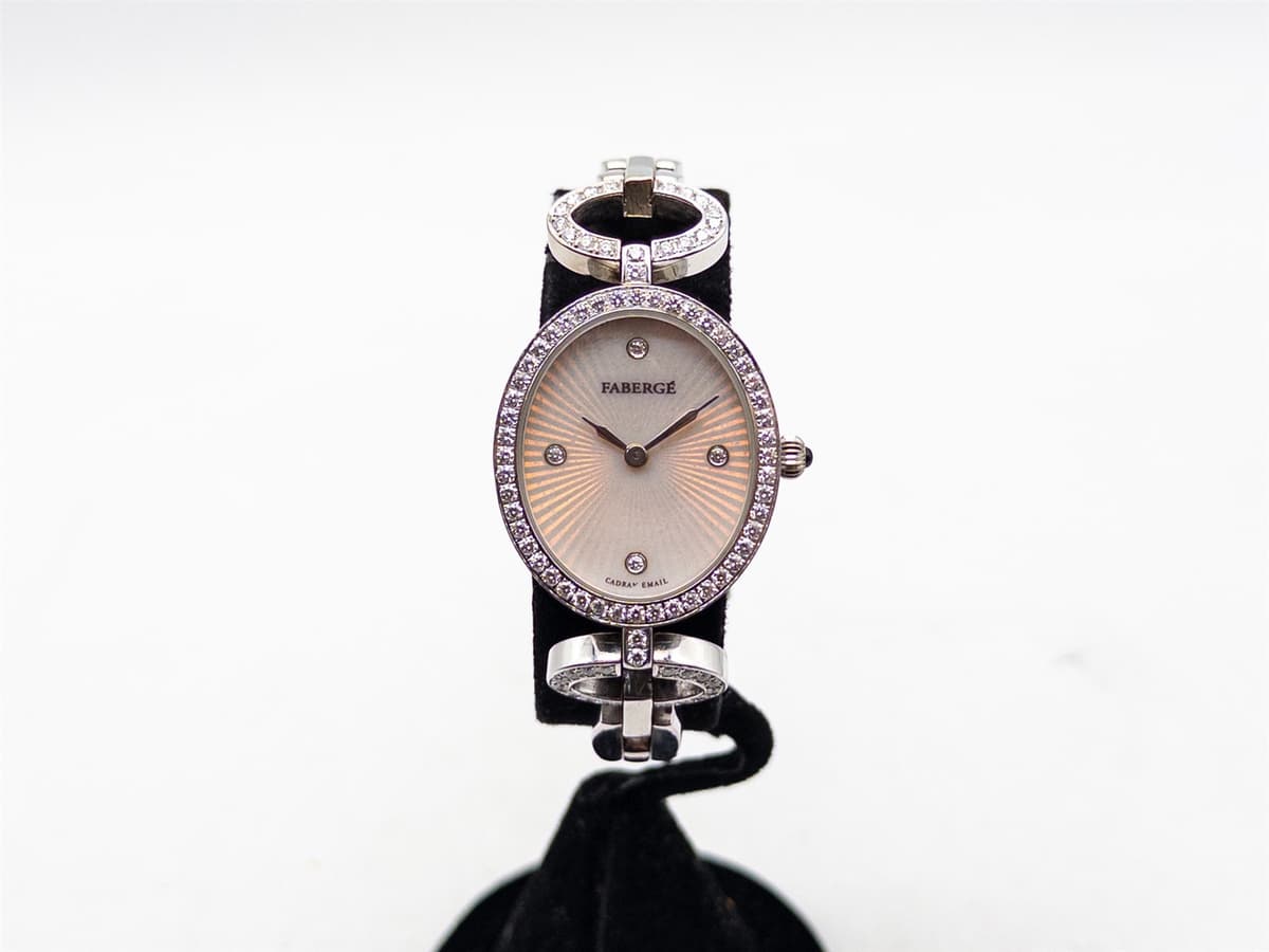 $65,000 FABERGE ANASTASIA 2ct VS F Diamond 18k White Gold Ladies Watch 77.7g