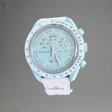 Swatch x Omega Bioceramic Moonswatch Mission To Uranus SO33L100 Blue Men Watch