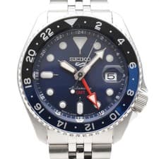 SEIKO SBSC003 4R34 00A0 5 Sports SKX Sports Style GMT Navy Automatic 42mm Date D