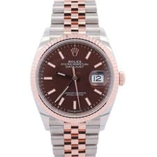 Rolex Datejust 36mm Chocolate Dial Watch Ref# 126231