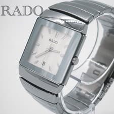 RADO DIASTAR Quartz Square Wristwatch Used From Japan