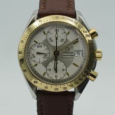 OMEGA Speedmaster Date Men Automatic 39mm Polished Steel/Gold Chronograph
