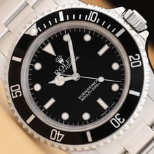 ROLEX MENS SUBMARINER 14060 NO DATE STAINLESS STEEL BLACK DIAL 40MM OYSTER WATCH