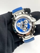 Tissot T-Race Chronograph Men's Watch 47mm with Blue Dial - Pre-Owned