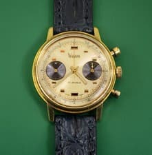 Vintage 1970's Wakmann By Breitling Chronograph Valjoux 7733  Reference 9122