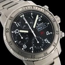 Sinn 203 Chronograph 203.TI.AR Titanium Case Rubber Strap #SU234