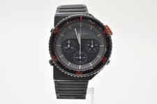 [EXCELLENT+4] Seiko 7A28-6000 Guigiaro Chronograph Alien Bishop Quartz black Men