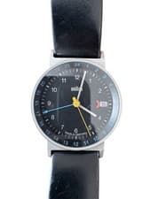 Braun AW 24 Quartz Watch GMT Day-Date Vintage 33mm