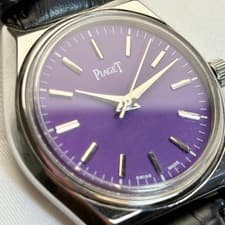 Piaget Geneve Manual Hand-Winding Watch Vintage 34mm White Dial 1960s