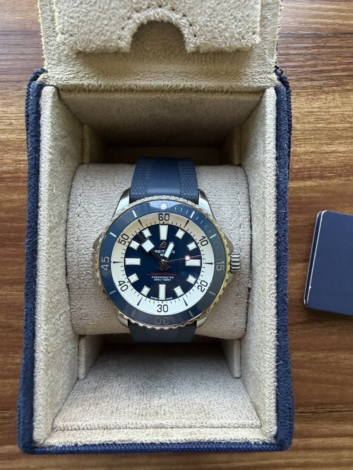 Breitling Superocean Automatic 46 Blue Dial Men's Watch A17378E71C1S1